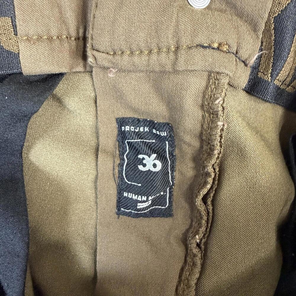 Projek Raw Pants Mens 36 Brown Slim Tapered Performance Stretch Chino - Picture 5 of 7